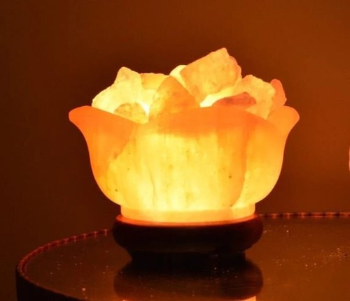 Himalayan salt flower bowl - himalayan,