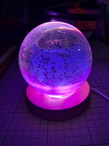 Purple dome light resin - dome,