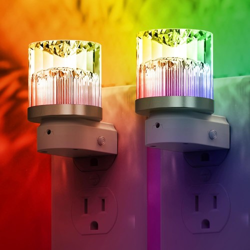 2pc led night light plug - night,