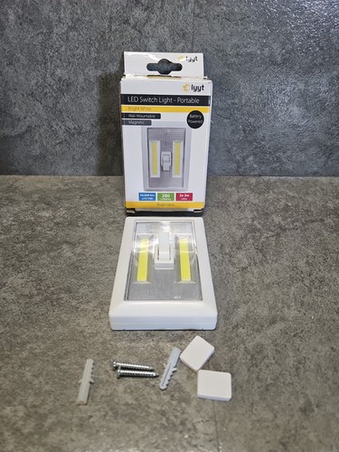 Led switch light - white, battery