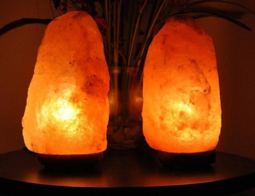 Himalayan pink salt lamp - pink,