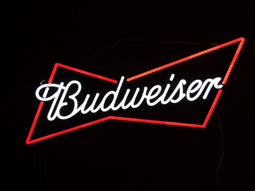 Large 30cm budweiser neon - large, x