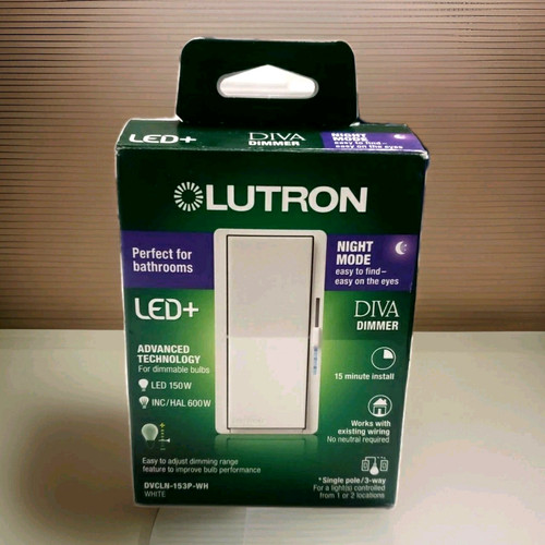 New lutron dvcln 153p diva - new,