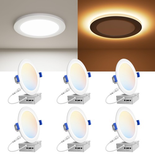 Pack 5cct white led - 6, 6''