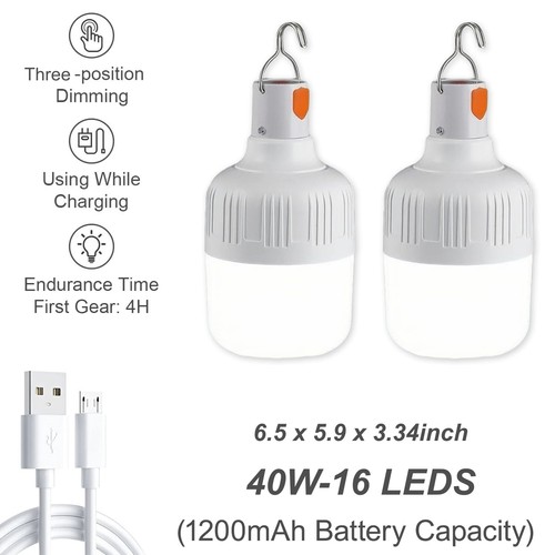 2pack usb rechargeable bulbs - usb,